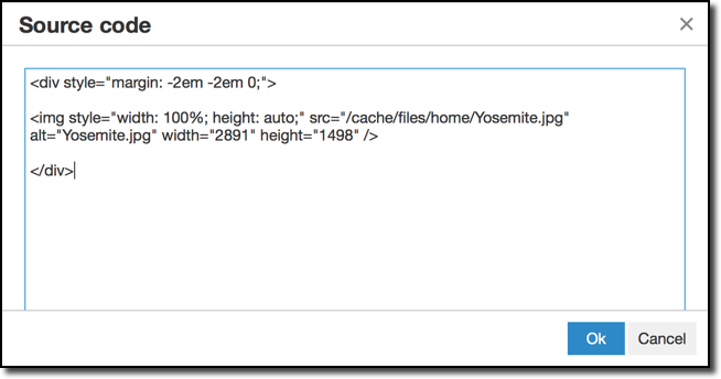edit source popup