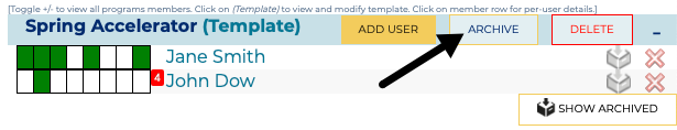 Example: Programs List (detail)